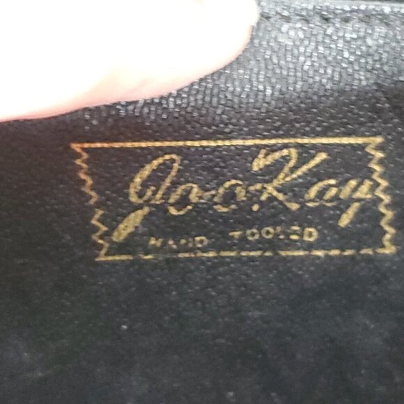 Vintage Leather Tooled Saddle Bag Purse Brown Floral Western Cowgirl Jo-O-Kay - Picture 13 of 16